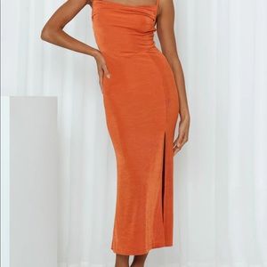 Light The Night Maxi Dress Orange